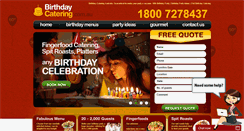 Desktop Screenshot of birthdaycatering.com.au